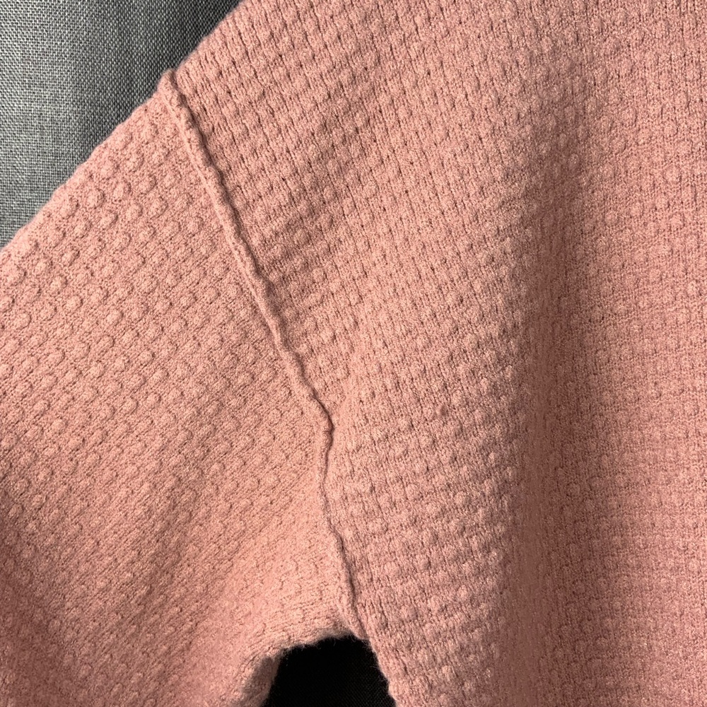 Allie Rose Dusty Pink Lightweight Knit Sweater Women’s Sz Large - Picture 6 of 7